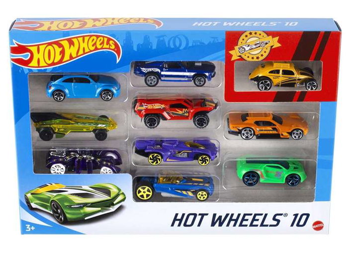 Mattel - Pack de 10 voitures Hot Wheels - Modèles assortis - Jeu pour enfants de 3 ans et plus Mattel - Pack de 10 voitures Hot Wheels - Modèles assortis - Jeu pour enfants de 3 ans et plus