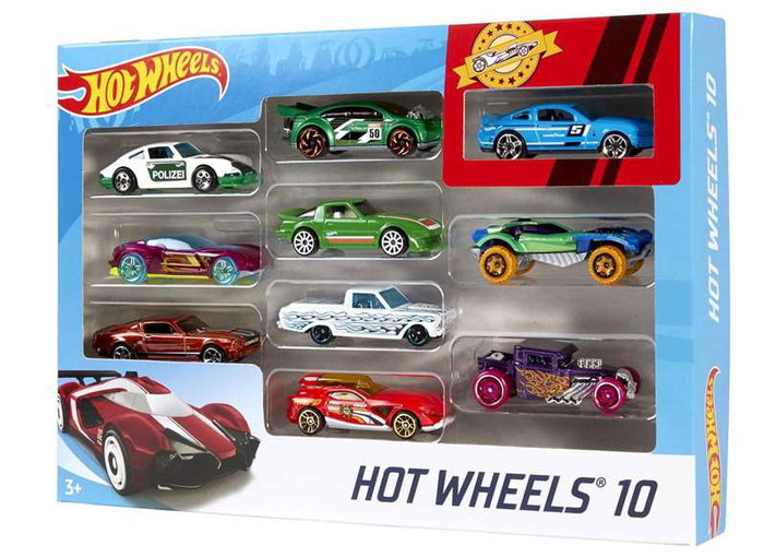Mattel - Pack de 10 voitures Hot Wheels - Modèles assortis - Jeu pour enfants de 3 ans et plus Mattel - Pack de 10 voitures Hot Wheels - Modèles assortis - Jeu pour enfants de 3 ans et plus