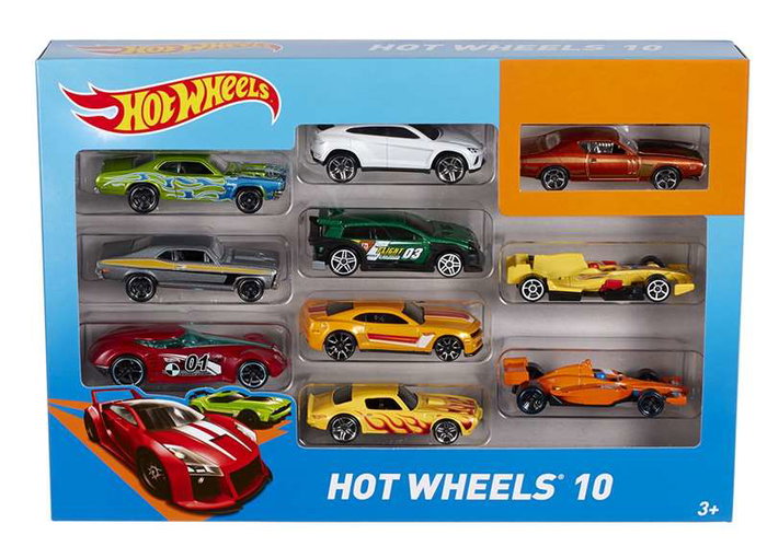 Mattel - Pack de 10 voitures Hot Wheels - Modèles assortis - Jeu pour enfants de 3 ans et plus Mattel - Pack de 10 voitures Hot Wheels - Modèles assortis - Jeu pour enfants de 3 ans et plus