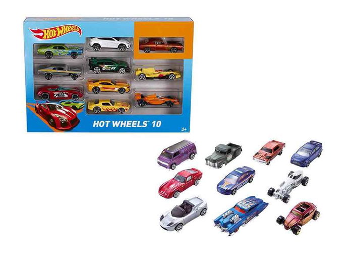 Mattel - Pack de 10 voitures Hot Wheels - Modèles assortis - Jeu pour enfants de 3 ans et plus Mattel - Pack de 10 voitures Hot Wheels - Modèles assortis - Jeu pour enfants de 3 ans et plus