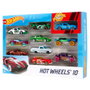 Hot Wheels Coffret de 10 Véhicules Multicolores