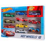 Hot Wheels Coffret de 10 Véhicules Multicolores