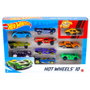 Hot Wheels Coffret de 10 Véhicules Multicolores