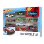 Hot Wheels - Coffret de 10 Véhicules Miniatures Multicolores - 54886 - Jeu de Voitures pour Enfants 3 ans et +