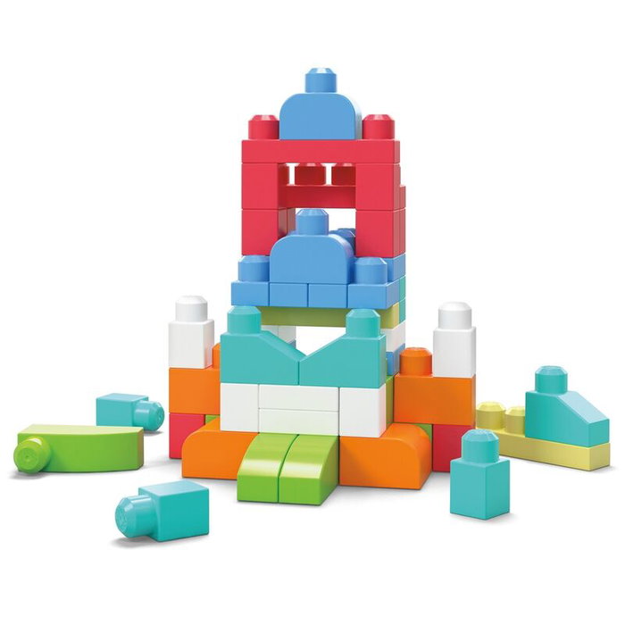 Mega Bloks Sac de construction rose 60 briques