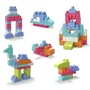 Mega Bloks Sac de Construction 60 Briques Medium Rose pour Enfants 12 mois et +