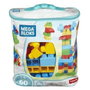 Mega Bloks Sac Medium Classique 60 briques bleu