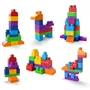 Mega Bloks Sac Medium Classique DCH55 - 60 Briques de Construction Nouvelles Couleurs pour Enfants à Partir de 12 Mois - Fermeture à Glissière, Poignée, Stockage Facile
