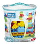 Mega Bloks Sac Medium Classique 60 briques bleu