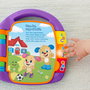 Fisher-Price Livre musical interactif d'apprentissage Ríe y Aprende - 6 langues, avec lumières, apprentissage des lettres, chiffres, formes et couleurs, à partir de 6 mois
