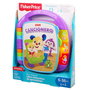 Fisher-Price Livre musical interactif d'apprentissage Ríe y Aprende - 6 langues, avec lumières, apprentissage des lettres, chiffres, formes et couleurs, à partir de 6 mois