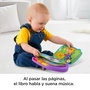 Fisher-Price Livre musical interactif d'apprentissage Ríe y Aprende - 6 langues, avec lumières, apprentissage des lettres, chiffres, formes et couleurs, à partir de 6 mois