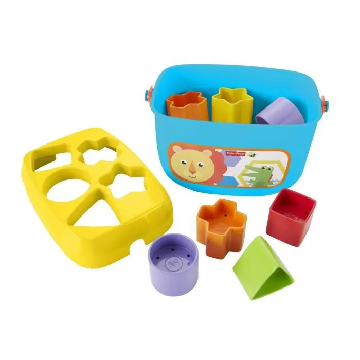 Fisher-Price Mon Trieur de Formes Jouet d'éveil avec 10 Blocs Colorés - Classique pour Bébés 6 Mois et Plus - Réf. FFC84
