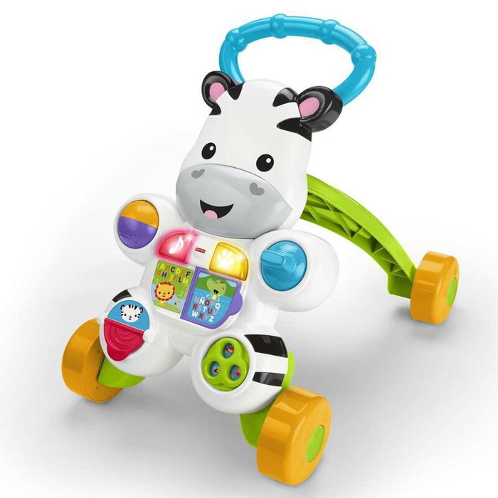 Fisher-Price Andador Cebra Parlanchine avec Lumières et Musique Fisher-Price Andador Cebra Parlanchine avec Lumières et Musique