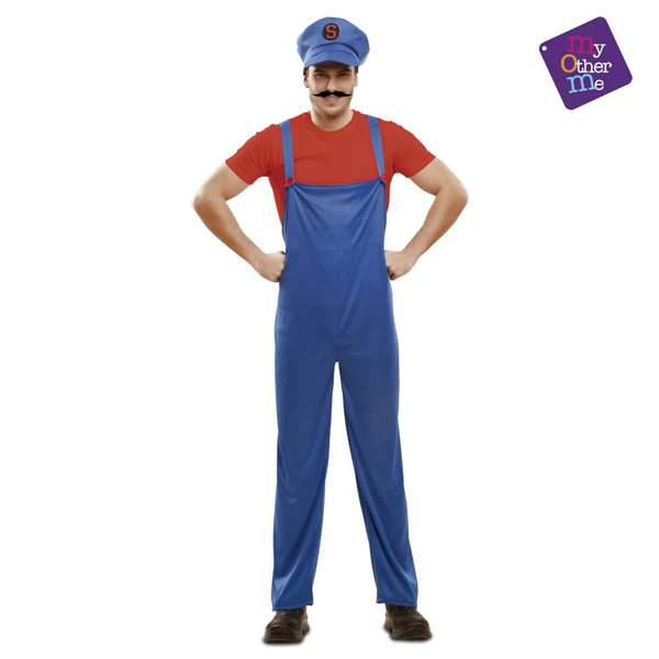My Other Me Déguisement Super Plumber Rouge M/L