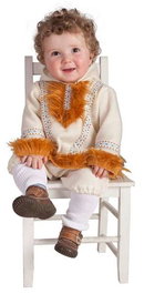 Creaciones Llopis Disfraz Nui - Costume d'esquimau pour bébé, 0-12 mois, en polyester/polyamide, taille 0-6 mois