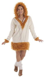 Creaciones Llopis Disfraz Nui - Déguisement adulte femme Esquimau ou Inuit - Taille L
