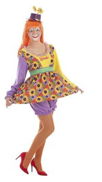 Creaciones Llopis Déguisement Adulte Clown Payasina Love Taille L - Vêtement, Culotte, Ceinture, Perruque et Chapeau