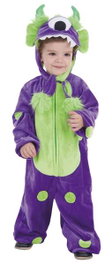 Creaciones Llopis Déguisement bébé monstre lilas pour enfant de 3 à 6 ans (4-6 ans) en polyester/polyamide