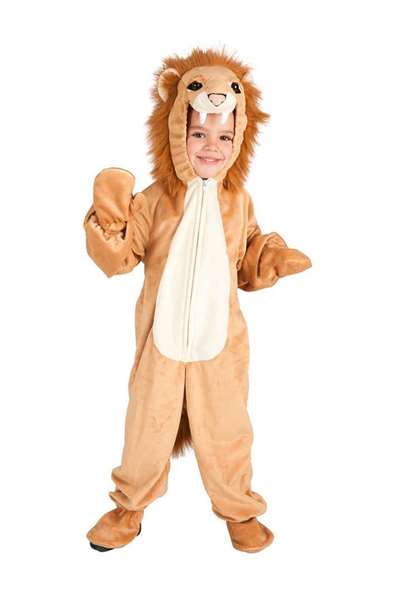 Creaciones Llopis Déguisement enfant lion avec moufles (4-5 ans) - Taille 4 à 6 ans