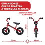 Chicco Biciclette sans pédales Bullet rouge 10 pouces - Apprentissage de l'équilibre pour enfants de 2 à 5 ans (46x56x68 cm)