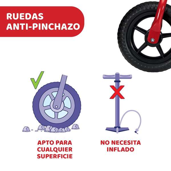 Chicco Biciclette sans pédales Bullet rouge 10 pouces - Apprentissage de l'équilibre pour enfants de 2 à 5 ans (46x56x68 cm) Chicco Biciclette sans pédales Bullet rouge 10 pouces - Apprentissage de l'équilibre pour enfants de 2 à 5 ans (46x56x68 cm)