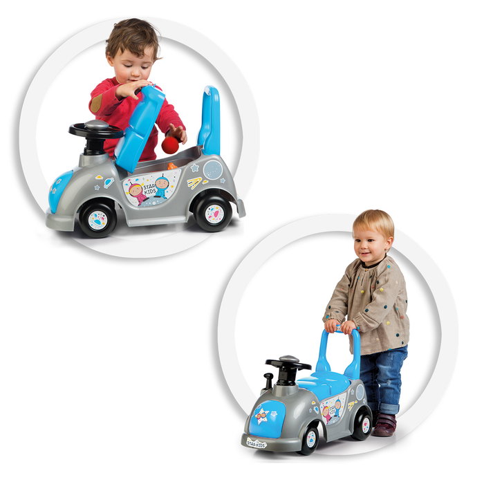 Star Kids Correpasillos Blue 35208 - Pousseur et trotteur pour bébé, avec rangement, pour enfants de 10 à 36 mois