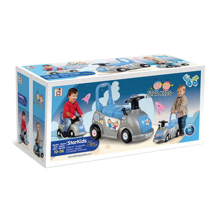 Star Kids Correpasillos Blue 35208 - Pousseur et trotteur pour bébé, avec rangement, pour enfants de 10 à 36 mois