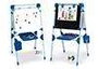 Chicos Pizarra 2 en 1 Tableau Magnétique et pour Tiza 63x60x120 cm avec 64 Pièces - Jeu Éducatif Métal pour Enfants 3 à 5 Ans