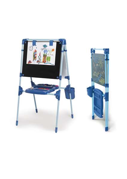 Chicos Pizarra 2 en 1 Tableau Magnétique et pour Tiza 63x60x120 cm avec 64 Pièces - Jeu Éducatif Métal pour Enfants 3 à 5 Ans Chicos Pizarra 2 en 1 Tableau Magnétique et pour Tiza 63x60x120 cm avec 64 Pièces - Jeu Éducatif Métal pour Enfants 3 à 5 Ans
