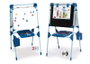 Chicos Pizarra 2 en 1 Tableau Magnétique et pour Tiza 63x60x120 cm avec 64 Pièces - Jeu Éducatif Métal pour Enfants 3 à 5 Ans