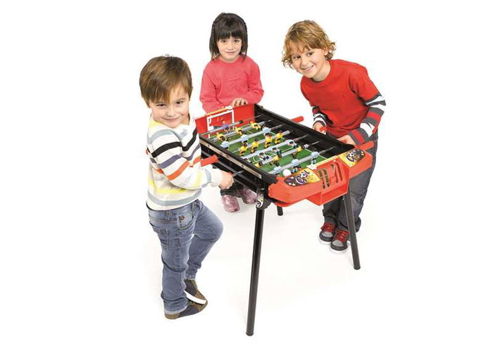 Chicos - Football de table stratégique Liga pour enfants, joueurs interchangeables et mobiles, dimensions 79x66x68 cm, en plastique Chicos - Football de table stratégique Liga pour enfants, joueurs interchangeables et mobiles, dimensions 79x66x68 cm, en plastique