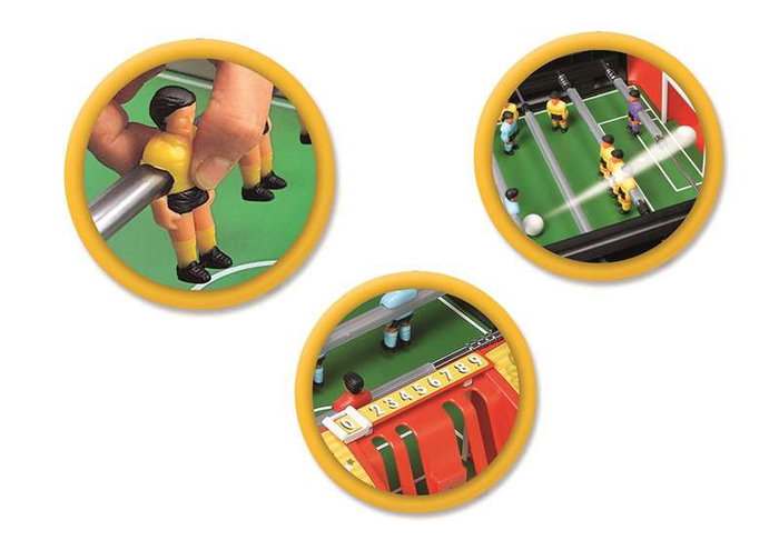 Chicos - Football de table stratégique Liga pour enfants, joueurs interchangeables et mobiles, dimensions 79x66x68 cm, en plastique Chicos - Football de table stratégique Liga pour enfants, joueurs interchangeables et mobiles, dimensions 79x66x68 cm, en plastique