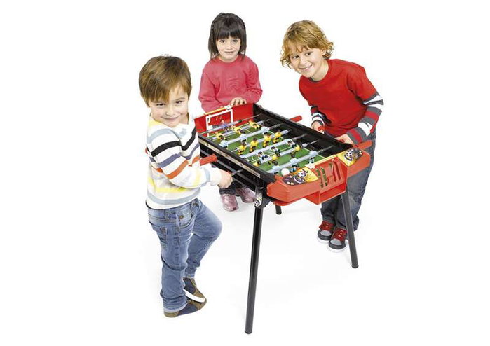 Chicos - Football de table stratégique Liga pour enfants, joueurs interchangeables et mobiles, dimensions 79x66x68 cm, en plastique Chicos - Football de table stratégique Liga pour enfants, joueurs interchangeables et mobiles, dimensions 79x66x68 cm, en plastique