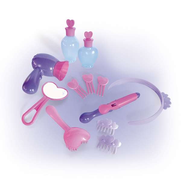 Chicos - Tocador coiffeuse Topstar avec tabouret, 12 accessoires, dimensions 51x56x85 cm, plastique, âge recommandé 3 à 5 ans