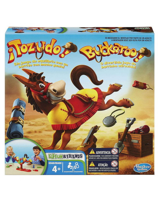 Hasbro Jeu Buckaroo! Tozudo – Jeu d'équilibre et d'action pour enfants dès 4 ans, 2 à 4 joueurs
