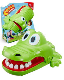 Hasbro Gaming - Jeu de société Crocodile Dentiste E4898, jeu d'action et de peur pour enfants à partir de 3 ans, versions portugais et espagnol