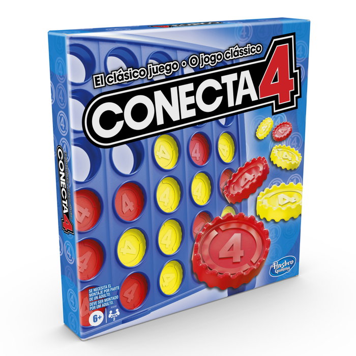 Hasbro Juego Conecta4 Version ES/PT Jeu de Stratégie pour 2 Joueurs dès 6 Ans Hasbro Juego Conecta4 Version ES/PT Jeu de Stratégie pour 2 Joueurs dès 6 Ans