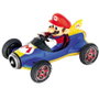 CARRERA Voiture Télécommandée Mario Kart Mach 8 1:18 - Modèle Bleu et Jaune - Licence Super Mario - Jouet RC pour Enfants dès 6 Ans