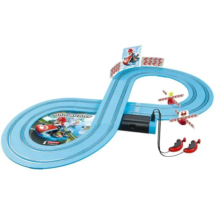 Carrera Circuit Mario Kart First - Coffret Complet avec 2 Voitures Télécommandées, Manettes, Rails et Décorations - Jouet Enfant à Partir de 3 Ans Carrera Circuit Mario Kart First - Coffret Complet avec 2 Voitures Télécommandées, Manettes, Rails et Décorations - Jouet Enfant à Partir de 3 Ans