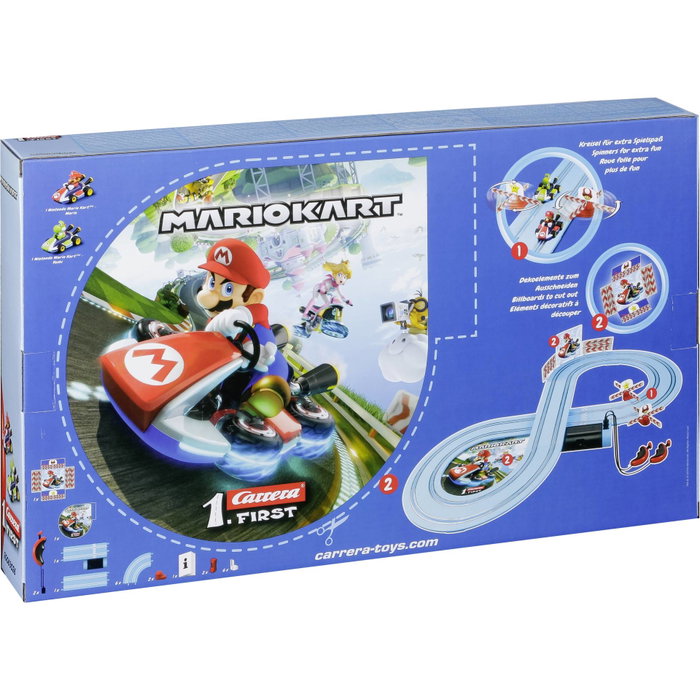 Carrera FIRST Circuit Nintendo Mario Kart avec Mario et Yoshi, 2,4 m Carrera FIRST Circuit Nintendo Mario Kart avec Mario et Yoshi, 2,4 m