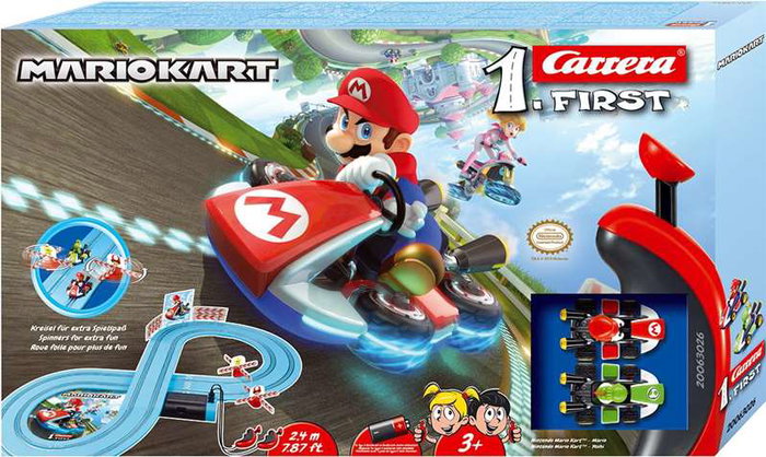 Carrera-Toys Circuit Mario Kart avec 2 voitures télécommandées Mario et Yoshi
