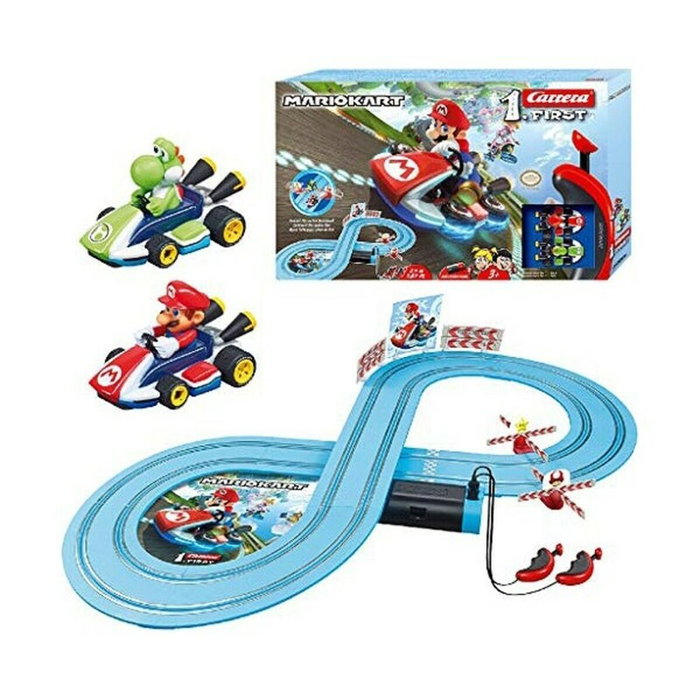 Carrera-Toys Circuit Mario Kart avec 2 voitures télécommandées Mario et Yoshi