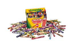 Crayola - Boîte de 64 Crayons de Cire - Double Enveloppe Résistante avec Aiguisoir Intégré - Pour Dessin et Coloriage - Version Espagnole