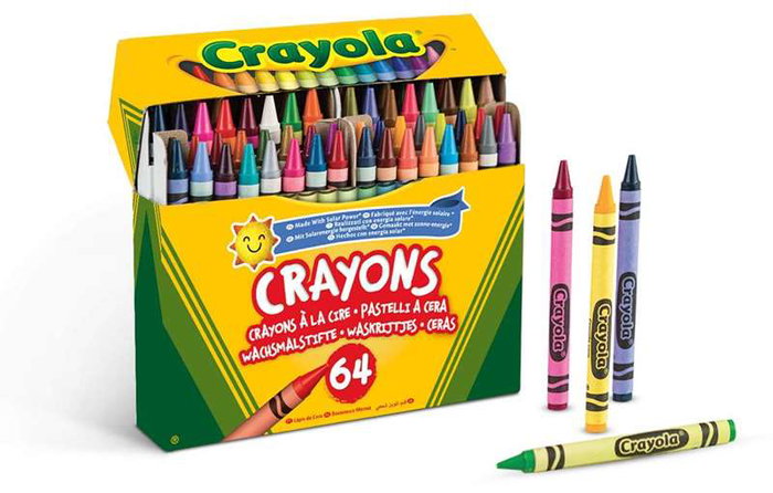 Crayola Boîte de 64 crayons de cire avec taille-crayon intégré - 14.5x3.9x12.5 cm Crayola Boîte de 64 crayons de cire avec taille-crayon intégré - 14.5x3.9x12.5 cm