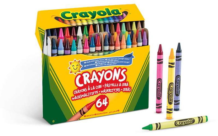Crayola Boîte de 64 crayons de cire avec taille-crayon intégré - 14.5x3.9x12.5 cm Crayola Boîte de 64 crayons de cire avec taille-crayon intégré - 14.5x3.9x12.5 cm