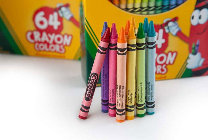 Crayola Boîte de 64 crayons de cire avec taille-crayon intégré - 14.5x3.9x12.5 cm Crayola Boîte de 64 crayons de cire avec taille-crayon intégré - 14.5x3.9x12.5 cm