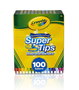 Crayola - Pack de 100 feutres lavables super pointe - Pour coloriage et dessin - Âge recommandé : 3 ans et plus