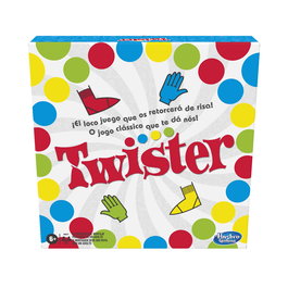 Hasbro Twister 98831 - Jeu d'adresse et d'équilibre pour enfants - Tapis de jeu imperméable 140x140 cm - A partir de 6 ans