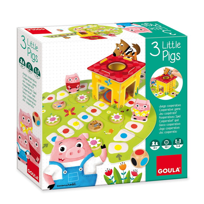 Goula Les 3 Petits Cochons en bois